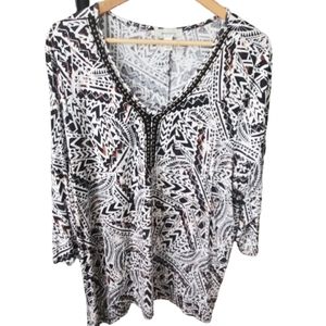 Dress Barn quarter length sleeve shirt